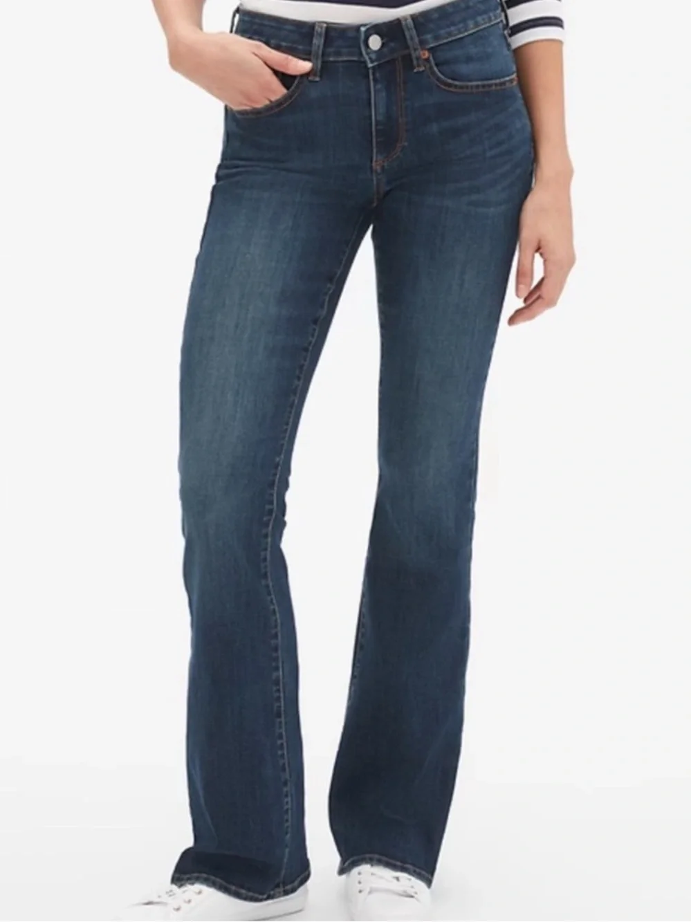 GAP Perfect Boot Blue Jeans - Picture 2 of 5